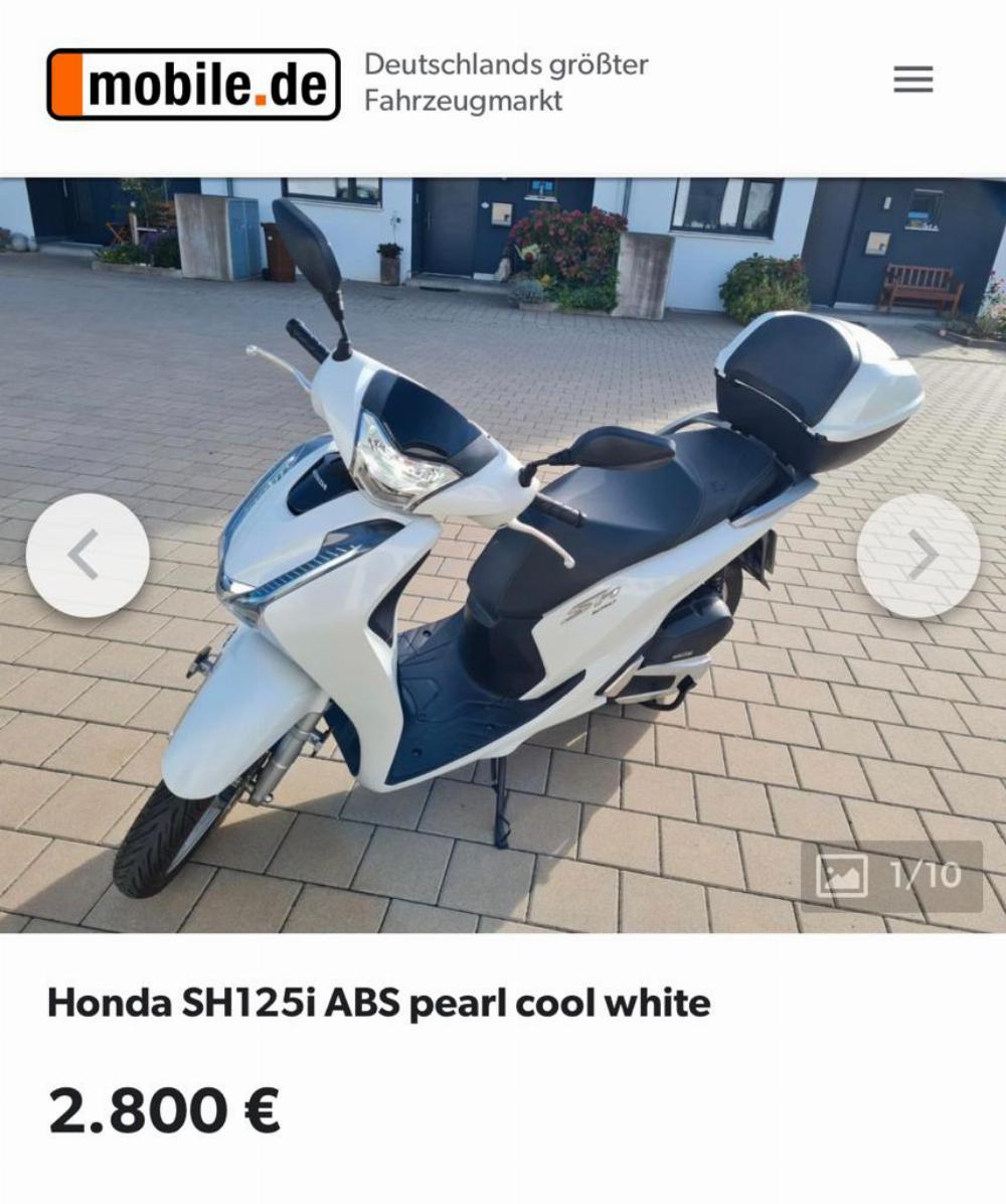 Motorrad verkaufen Honda SH 125 Ankauf
